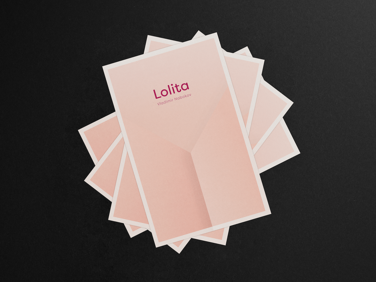 Affiche pour le roman « Lolita » de Nabokov. Série de posters littéraires, 01