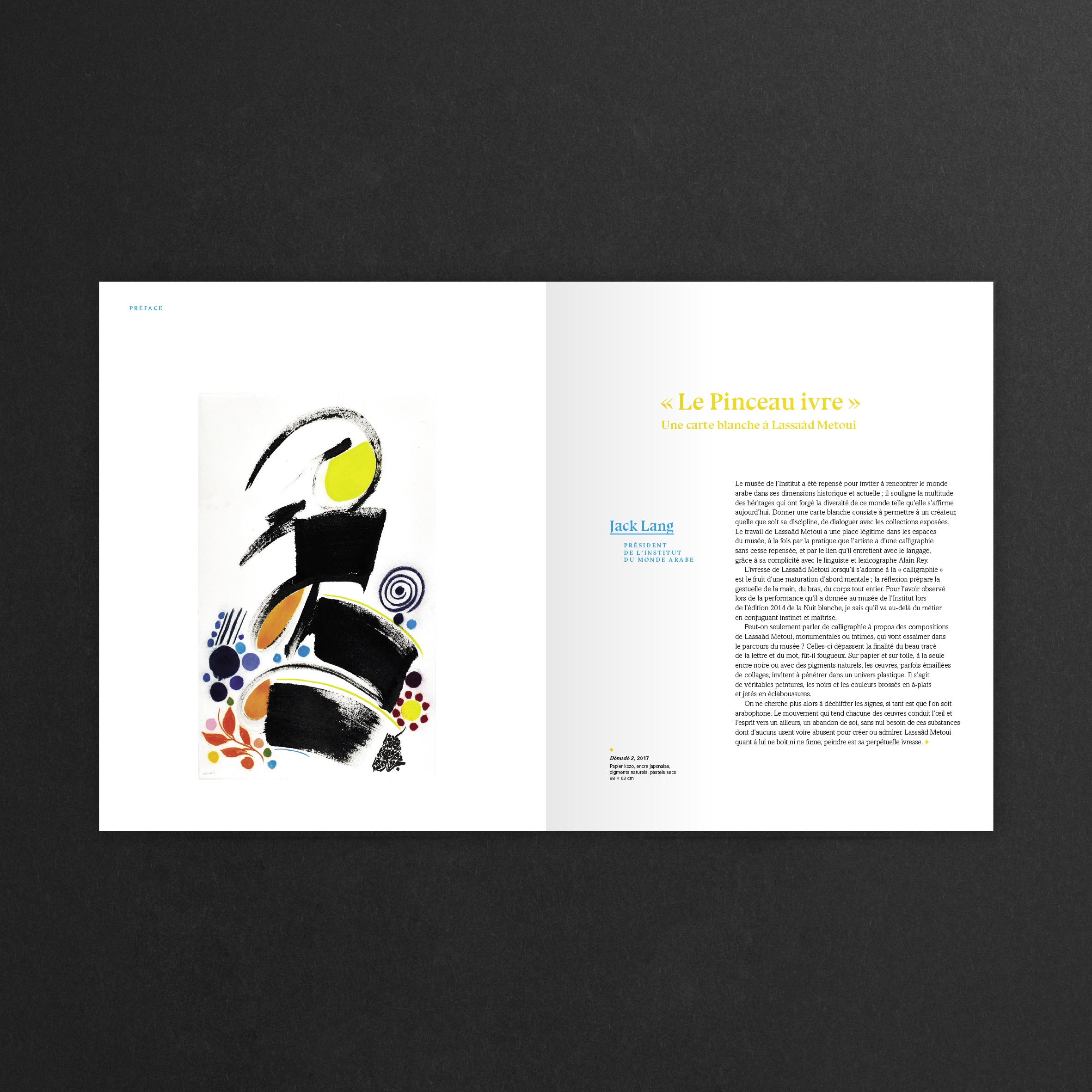 Design graphique et éditorial du livre Le Pinceau ivre