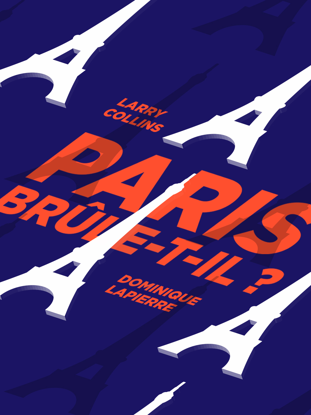 Mock-up de l'affiche pour le roman « Paris brûle-t-il ? »